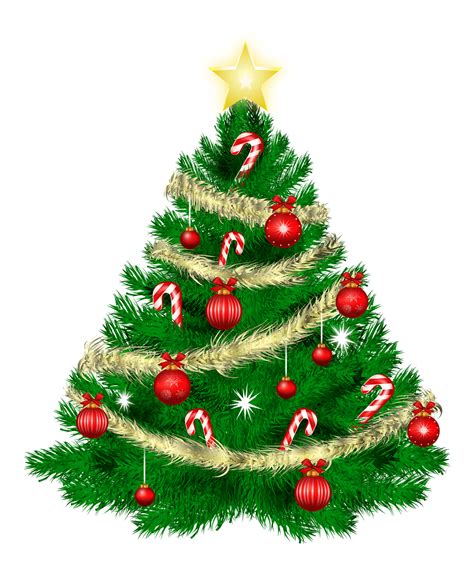 Cartoon Christmas Tree PNG Transparent Image