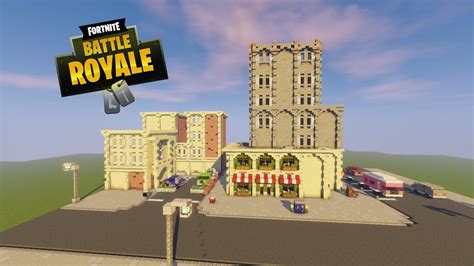 Fortnite Battle Royale Tilted Towers Minecraft Map