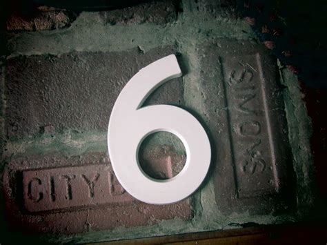 Vintage Letter Sign 6 Inch Number 6 or 9 Sign Six Sign White - Etsy