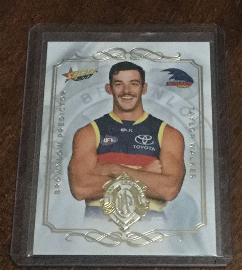 2017 SELECT AFL FOOTY STARS BROWNLOW PREDICTOR CARD - TEX WALKER ...