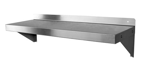 GSW WS-W1224 12" Deep Stainless Steel Commercial Wall Mount Shelf with ...