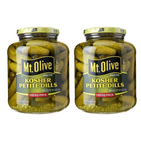 Amazon.com : Mt. Olive Mt. Olive Petite Dills Kosher Pickles 46oz, 46 ...