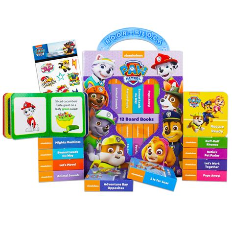 Buy Nick Jr Paw Patrol Board Books Set Girls Toddlers Babies Bundle ...