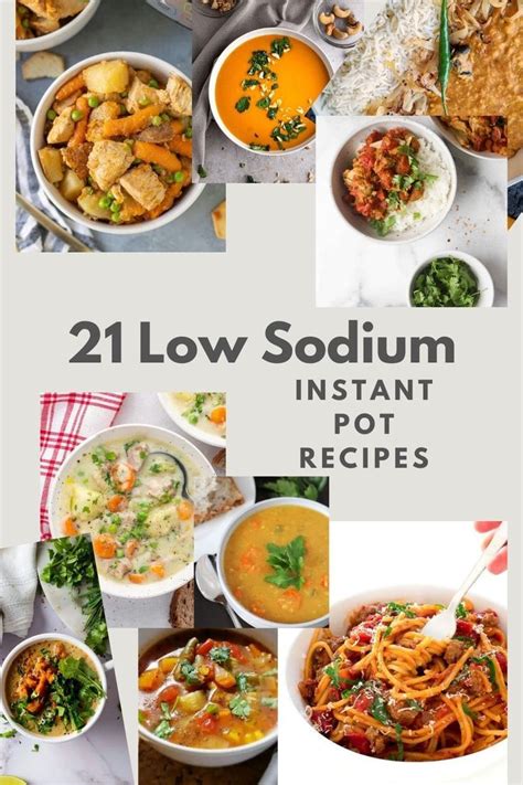 21 Low Sodium Instant Pot Recipes in 2024 | Heart healthy recipes low ...