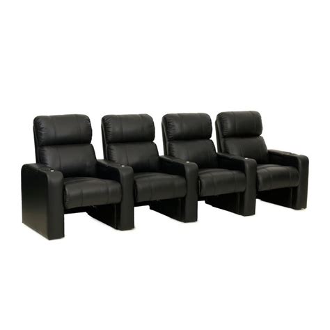 118.25'' Wide Home Theater Seating with Cup Holder | Home theater ...