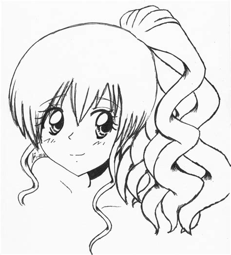 Easy Anime Girl Drawing at GetDrawings | Free download