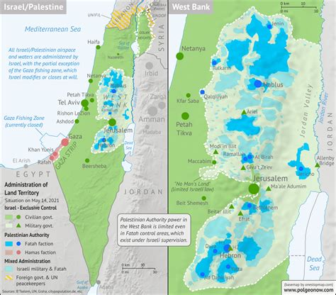 Israel / Palestine Map: Who Controlled What in May 2021? - Political ...