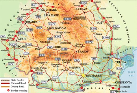 Harta Turistica Detaliata A Romaniei - Harta Romania