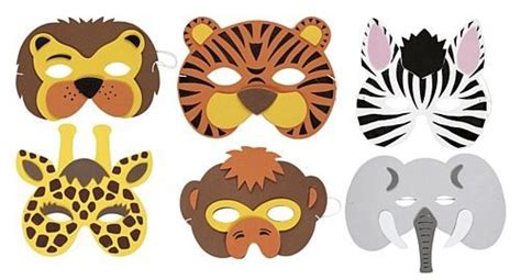 free printable animal masks templates | animal mask each code mswi ...