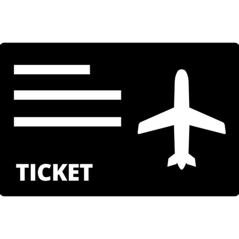 Airplane flight ticket - Free travel icons