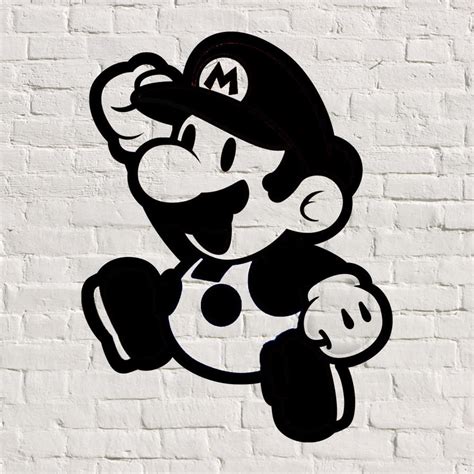 Mario Graffiti-Stencil (PShop) by Tilt300 on DeviantArt