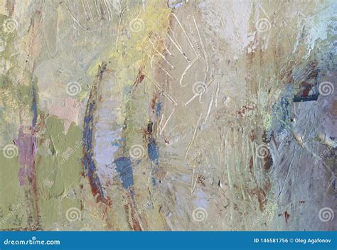 Blue Paintings with Abstract Paint Background and Oil Texture. Stock ...