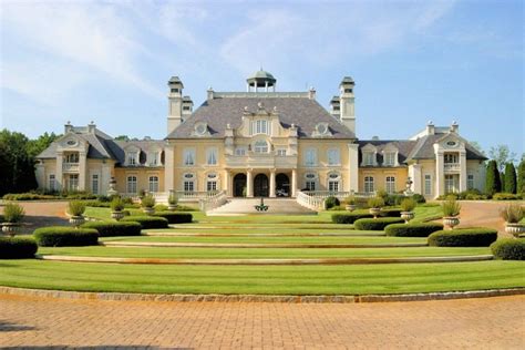 French style estate - front elevation | Mansions, Expensive houses ...