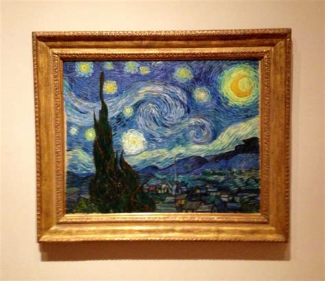 'Starry Night'- Vincent Van Gogh- MoMa, NYC | Pegatinas bonitas, Arte ...