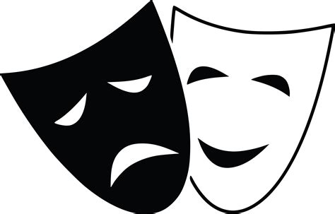 Free Clipart Of theater masks