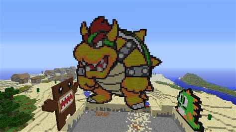 big bowser pixelart Minecraft Map