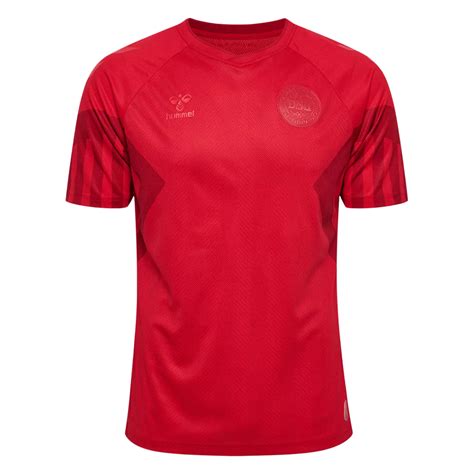 Denmark Home Soccer Jersey 2022 - World Cup 2022 — Ballon D'Or Trophy ...