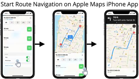 Apple Maps Driving Directions for iOS Route Planner Routes