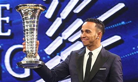 Lewis Hamilton presented with drivers' championship trophy at FIA ...