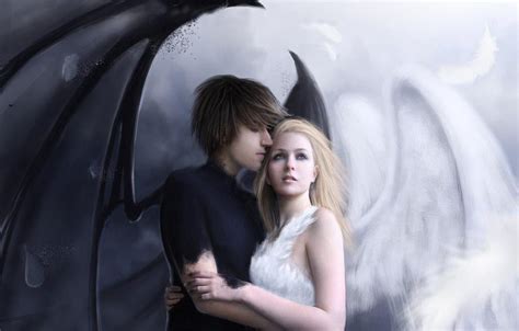 Pin on Angel and Demon love