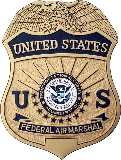 Federal Air Marshal Badge Plaque