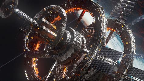 Sci Fi Procedural Space Station by Pamir Bal : r/ImaginaryTechnology