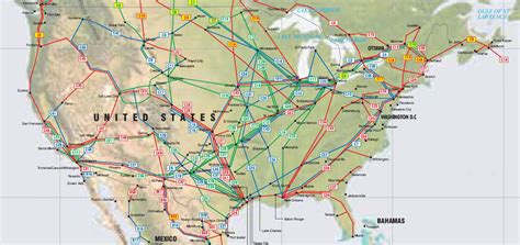 United States Pipelines map - Crude Oil (petroleum) pipelines - Natural ...