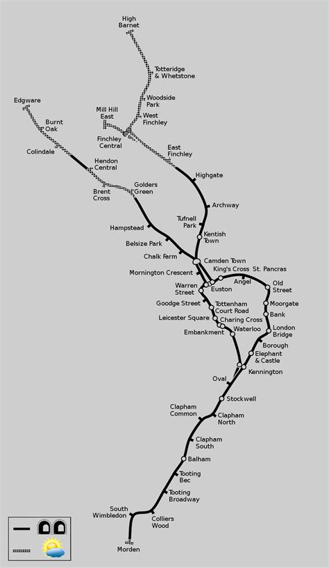 Northern Train Line Map