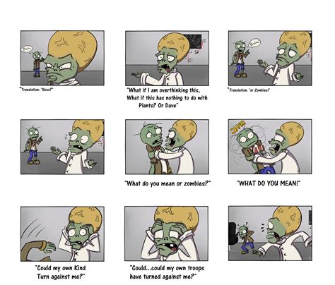 Zomboss muses over L.E.A.F. 3/4 | Plants vs zombies, Zombie, Comics