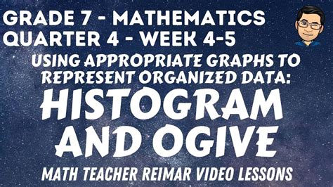 HISTOGRAM AND OGIVE | USING APPROPRIATE GRAPHS TO REPRESENT ORGANIZED ...