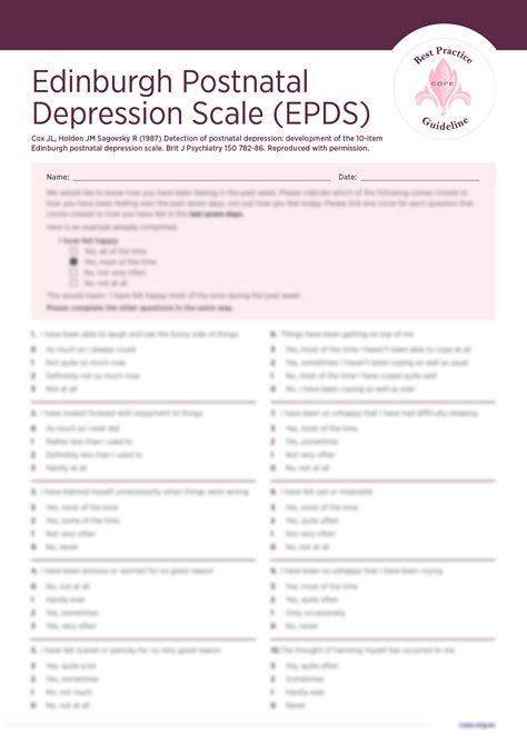 SOLUTION: Epds scoring guide - Studypool