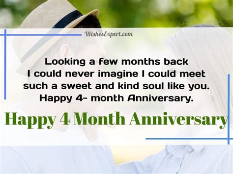 30 Happy 4 Month Anniversary Wishes And Messages