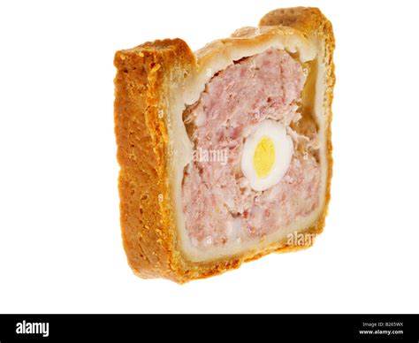 Pork Pie with Egg Stock Photo - Alamy