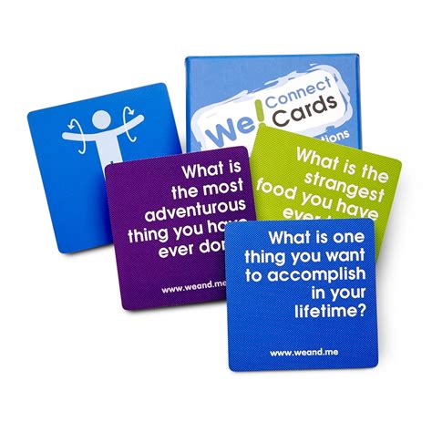 Buy We! Connect Cards Icebreaker Questions Trust Building Games ...