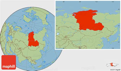 Siberia Map Of The World - United States Map