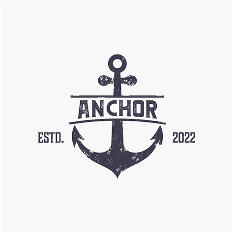 Premium Vector | Anchor nautical marine logo design inspiration