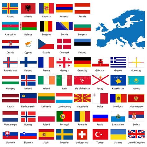 All Flags of the Countries of the European Union. List of All Flags of ...