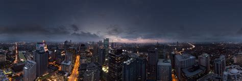 Ortigas Center Skyline at Dusk, Philippines 360 Panorama | 360Cities