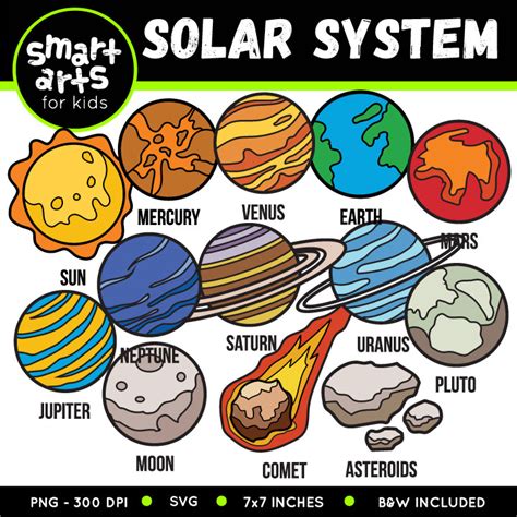 Solar System Clip Art - Educational Clip Arts and Bible Stories