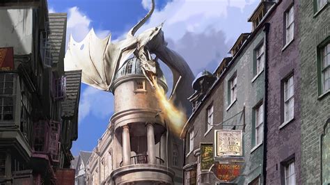 Universal Orlando Diagon Alley Concept Art - Harry Potter Escape from ...