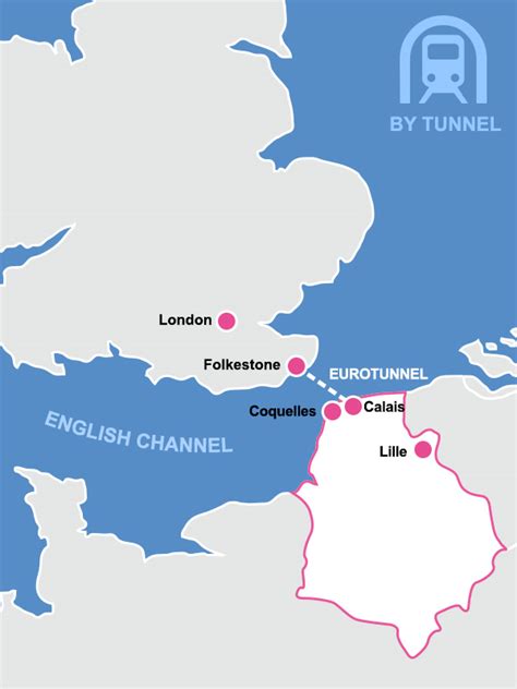 English Channel Tunnel Map - Share Map