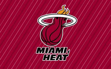 NBA Miami Heat Logo Red Background 1920x1200 WIDE NBA / Miami Heat