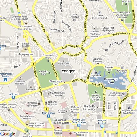 Yangon Map