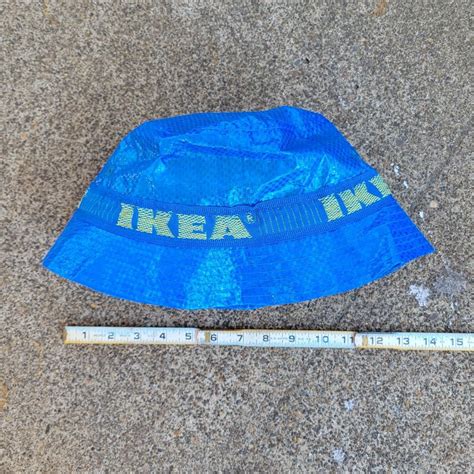 IKEA Men's Yellow and Blue Hat | Depop