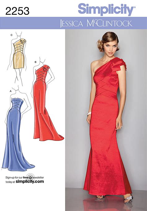 BRIDESMAIDS prom EVENING DRESS GOWN SEWING PATTERN