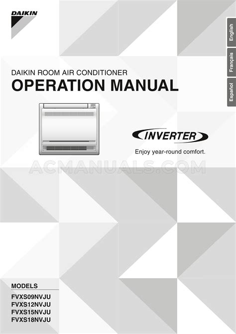 Daikin 1311306 Operation Manual