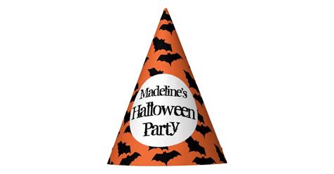 Trick or Treating Halloween Party Orange Kids Party Hat | Zazzle