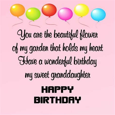 Birthday Wishes for Granddaughter Sweet Birthday Wishes Granddaughter ...