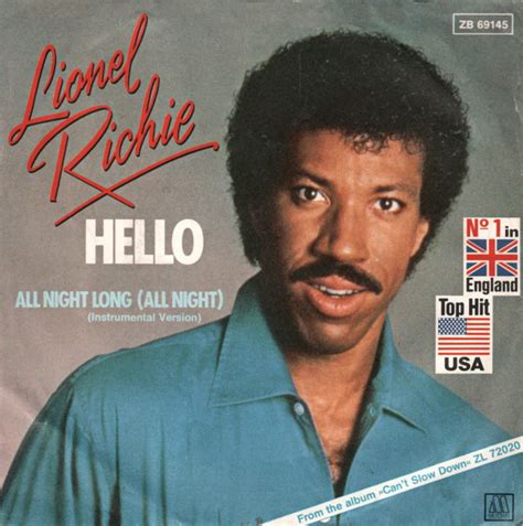 Lionel Richie - Hello (1983, Vinyl) | Discogs