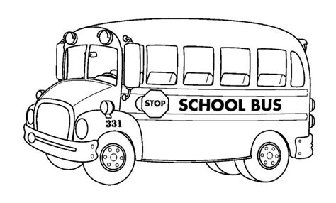 Free Printable School Bus Coloring Pages For Kids